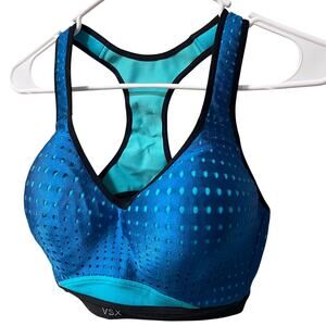 Victoria's Secret VSX Sport Incredible Max Support Sports Bra 34DD Blue